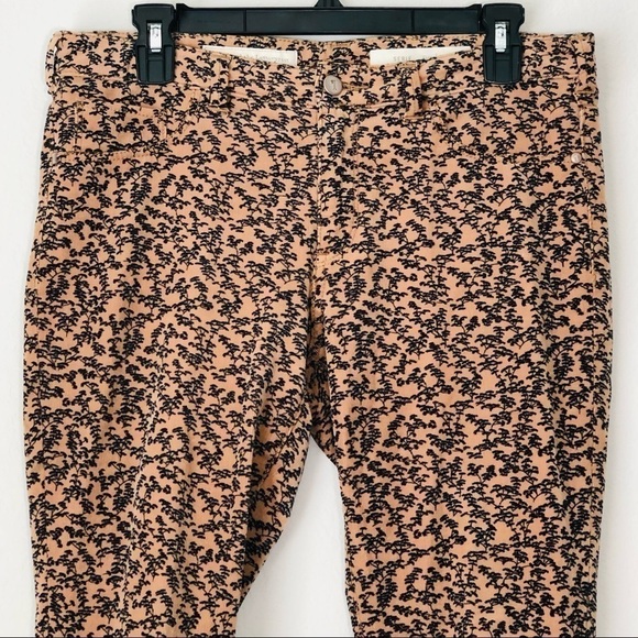 Anthropologie Pilcro & Letterpress Foliage Corduroy High Rise Serif Pants sz 30 - Picture 3 of 9